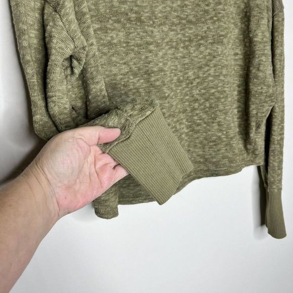 Anthropologie Temecula Sweater Pullover Long Sleeve Knit Shirt Size Small Green - Picture 2 of 10